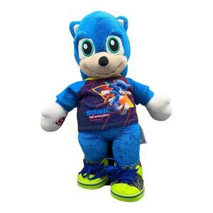 Build A Bear Sonic the Hedgehog Plush 18” w/ Shirt & Shoes BAB